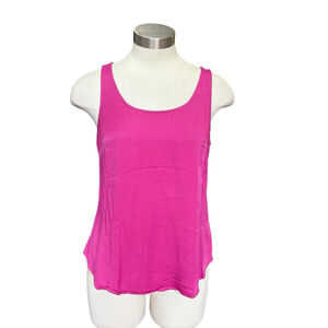 Anthropologie Floreat Sleeveless Top Tank Pink Silky Cami Sz. S